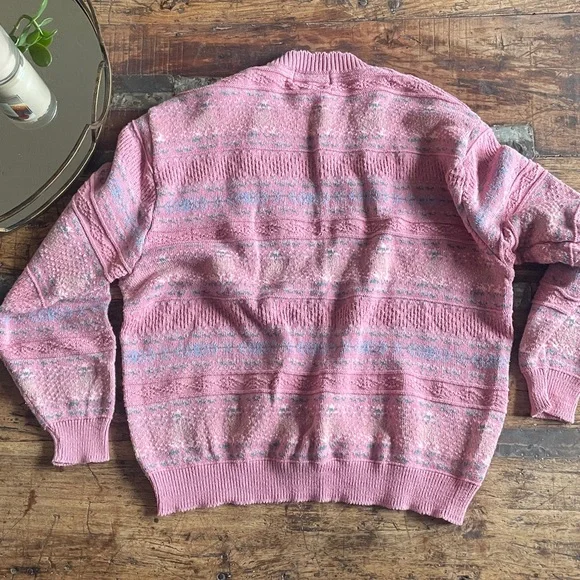 Vintage 100% Cotton Ladies Isle of Cotton Knit Sweater - Picture 6 of 6